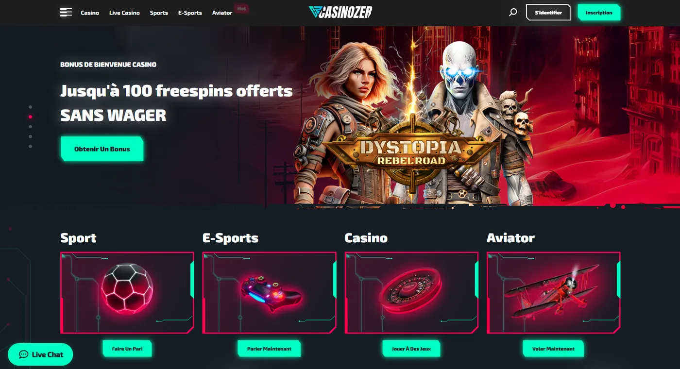 Casinozer France : accès et cadre d’utilisation