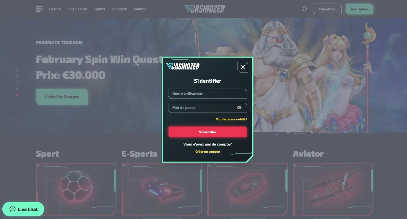 Comment se connecter à Casinozer : guide Casinozer se connecter